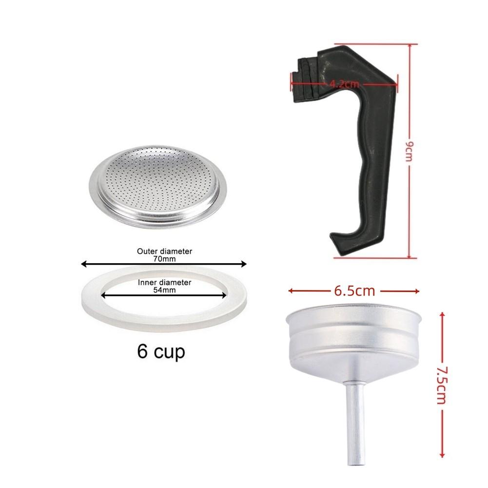 Espresso Moka Pot Replacement Parts Installation Package Content