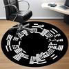 1pc Circle Pattern Office Round Area Rug, Indoor Mat Suitable For Office, Under Office Chairs Bedroom Living Room Home Decor, Room Deco