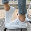 New Fashion Large Size White Shoes Flat Casual Shoes Versatile Soft Bottom Breathable Comfortable Canvas Shoes  De Mujer