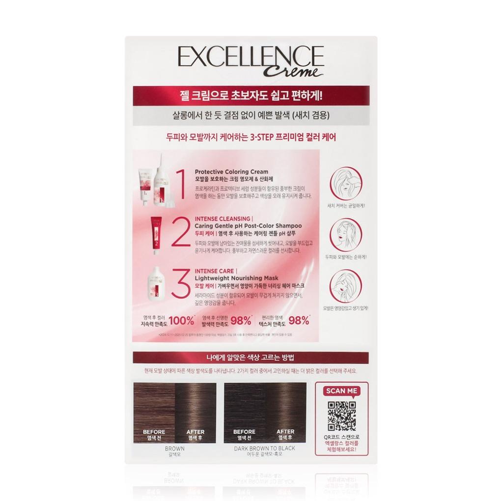 L'Oréal New Excellence Cream Dye 5 (Natural Brown)