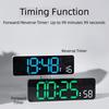 Large Screen Alarm Clock Temperature Humidity  Display LED Clock Digital Wall Clock  Living Room
