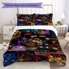 Five Creepy Nights Freddy'S Bedding Without Core 1 Duvet Cover 2 Pillowcase Without Core Soft And Comfortable Christmas Birthday Gift