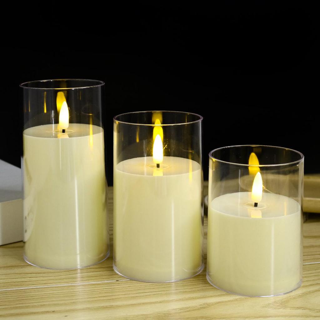LED Acrylic Bullet Candle Lights: Realistic Flame, Perfect for Weddings & Romantic Bar Décor