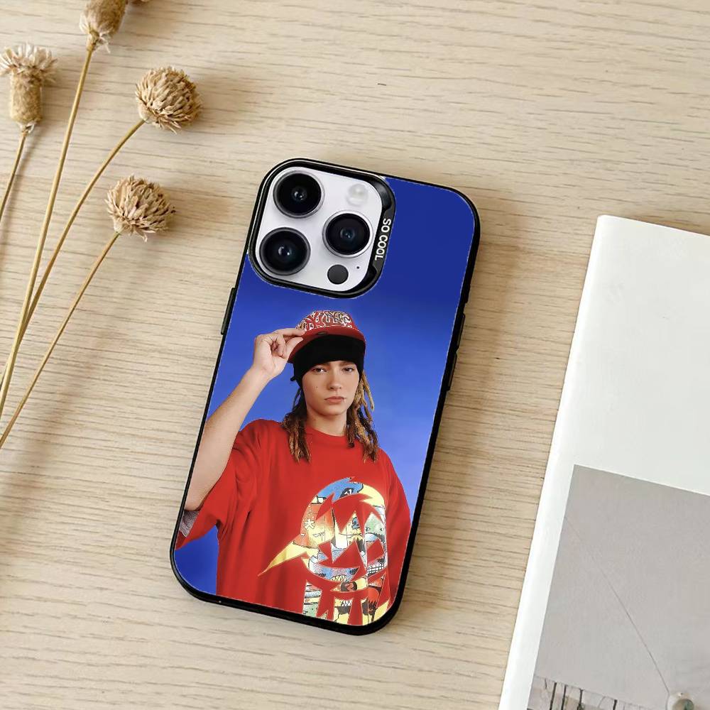 Bill Tom Kaulitz Tokio Hotel Phone Case For iPhone 17,16,15,14,13,12,11,Pro Max,Plus Candy Silver Cover