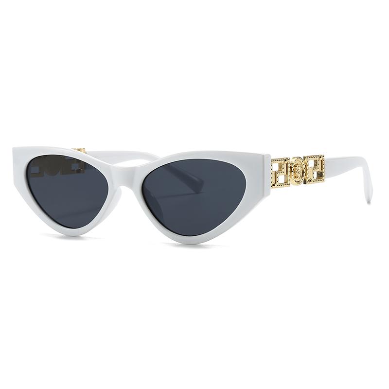 Trendy Cat-Eye Sunglasses for Women and Men Cross-Border Fashion Narrow Model Street Style Lh214