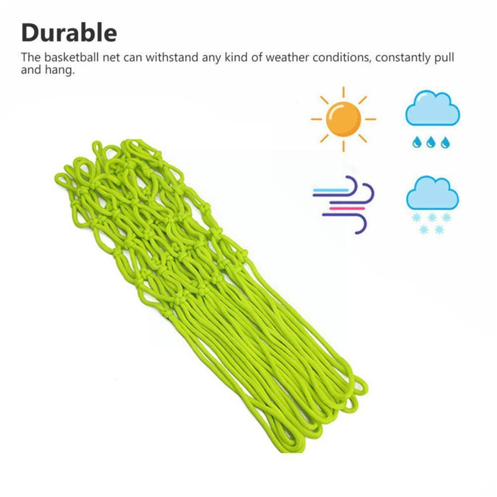 Luminous Basketball Net Green Fluorescent Sports Net Basketball Net Self-luminous Adult Basketball Children's X9O8