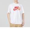 Nike Solid Color Logo Print Crew Neck Pullover Short Sleeve T-Shirt With Drop Shoulder Men Tops White FB9804-100