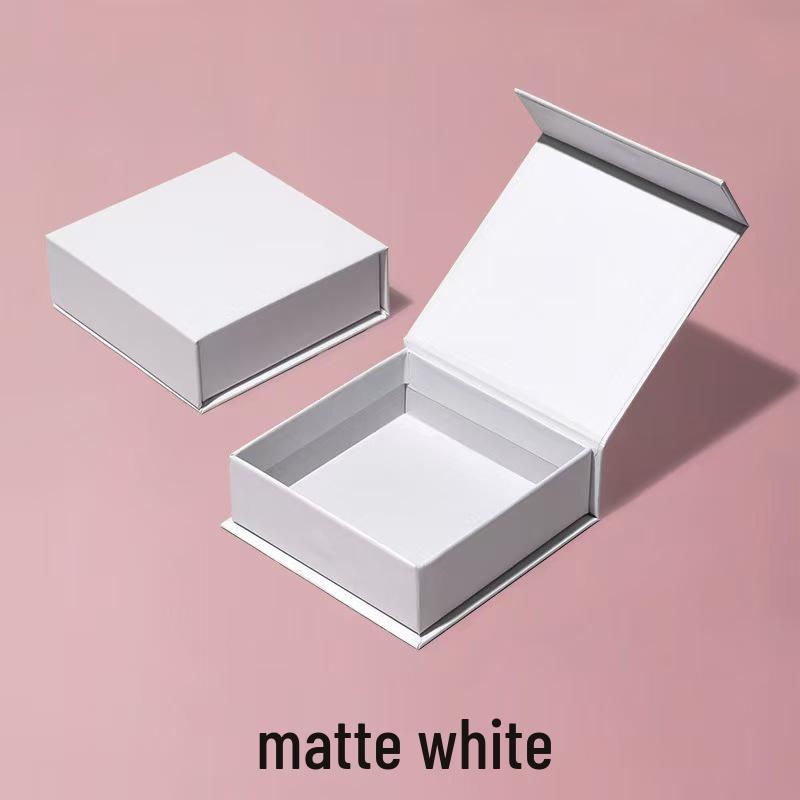 In-Stock Black & White Waterproof Magnetic Flip-Top Gift Box with Matte Lamination