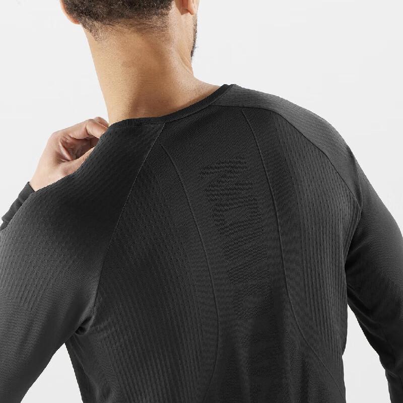 SALOMON Sense Aero FW25 Seamless Round Neck Breathable Fashion Sports Running Long Sleeve T-Shirt Men Tops C18781