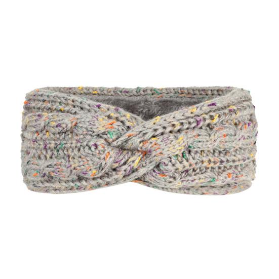 Hårbånd Myk Ull Strikket Pannebånd med Fargerike Prikker Fløyelsfôr Varm Pustende Elastisk Hårstrikk Hårtilbehør