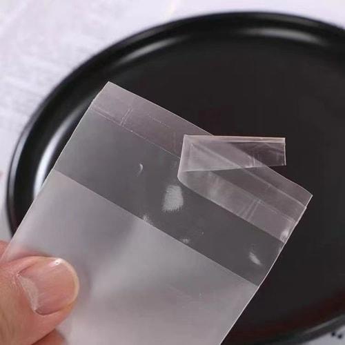 100 Food-Safe Semi-Transparent OPP Bags, Raisin Sandwich Bags, Sweet Packaging Bags, Snack Bags, Bread Bags, Side-Seal Bags, Wrapping Bags, Plastic Ba