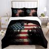 US UK National Flag Digital Polyest Duvet Cover Bedding Sets Soft Quilt Cover and Pillowcases for Teens Single/Double/Queen/King