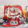 Anpanman Family pattern Flannel Blanket, High quality Comfortable for All Seasons, Home Decor, Warmth and Comfort, Perfect for Gifts.