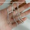 New S925 Sterling Silver Multilayer Exquisite Snake Chain Choker Necklace Simple Women's Wedding Gift Boutique Fine Jewelry