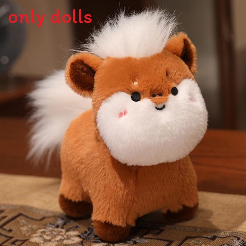 

Traditional Chinese Zodiac Horse Plush Toy With Pp Cotton Filling For Kids And Collectors Brown,22cm