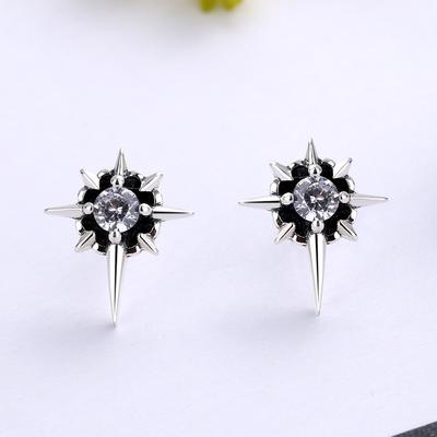 Boucles d'oreilles clous Polaris en argent sterling pour homme Tendance Haut de gamme Personnalisées Rétro Voyou Belles Boucles d'oreilles Boucles d'oreilles pour femme