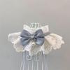 Cat Neck Warmer & Bib Collar with Lace Edge and Bow Tie - Cute Drool Bib for Cats and Dogs