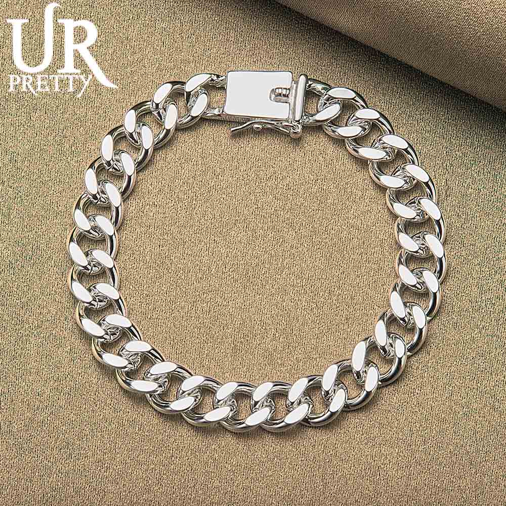 Bransoletka ze srebra próby 925, 8 łańcuszków, modna biżuteria ślubna