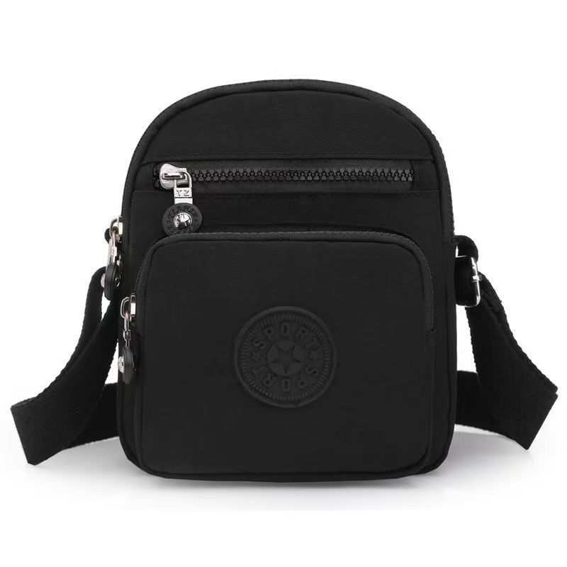 

New Fashion Washed Canvas Single Shoulder Backpack Versatile Ladies Outdoor Shopping Small Square Bag Large Capacity Casual Cros чёрный