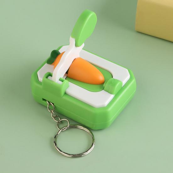 Mini Gulerodssnitter Fidget Nøglering Stresslindring Tegneserie Majssnitter Nøglering Rygsæk Hængende Dekoration Taske Vedhæng Pung Vedhæng