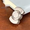Stainless Steel Triple Cube Spinner EDC Toy Coin Clicker Decompression Tool