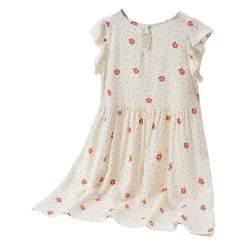 

Детское Платье для Девочек с Цветочным Принтом в Сельском Стиле с Рукавами-Крылышками Детское Платье Принцессы 110