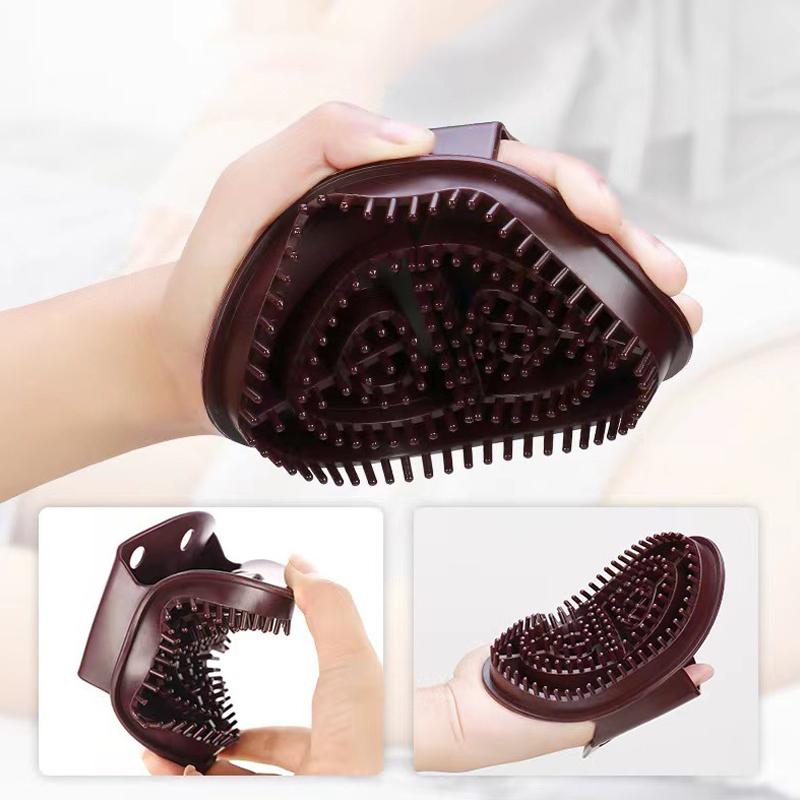 Set Of 2 Brown Massage Brushes For Body Meridian Weight Loss At Home Beauty Salon
