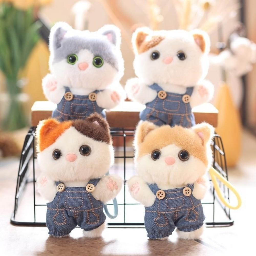 Decoration Cat Plush Pendant Kawaii Bag Hanging Charm Keyring Kitten Keychain Room Decor