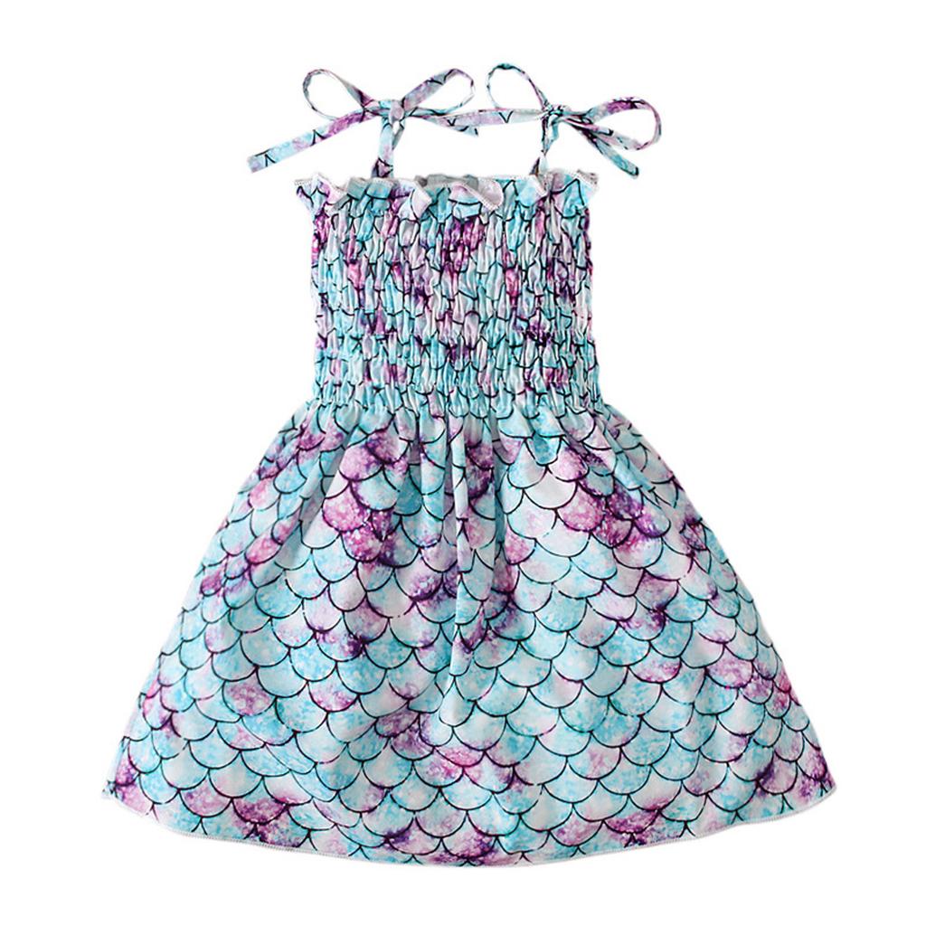 Kid Girl's Strap Suspender Solid Color Dress Skirt