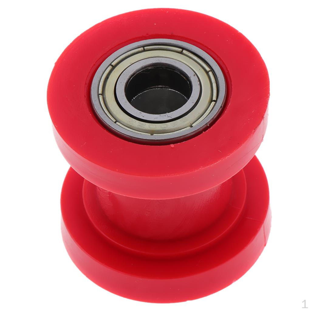 

Upper Arm Guard Chain Slider And 10mm Pulley Wheel Idler Tensioner Roller for Bike червоний