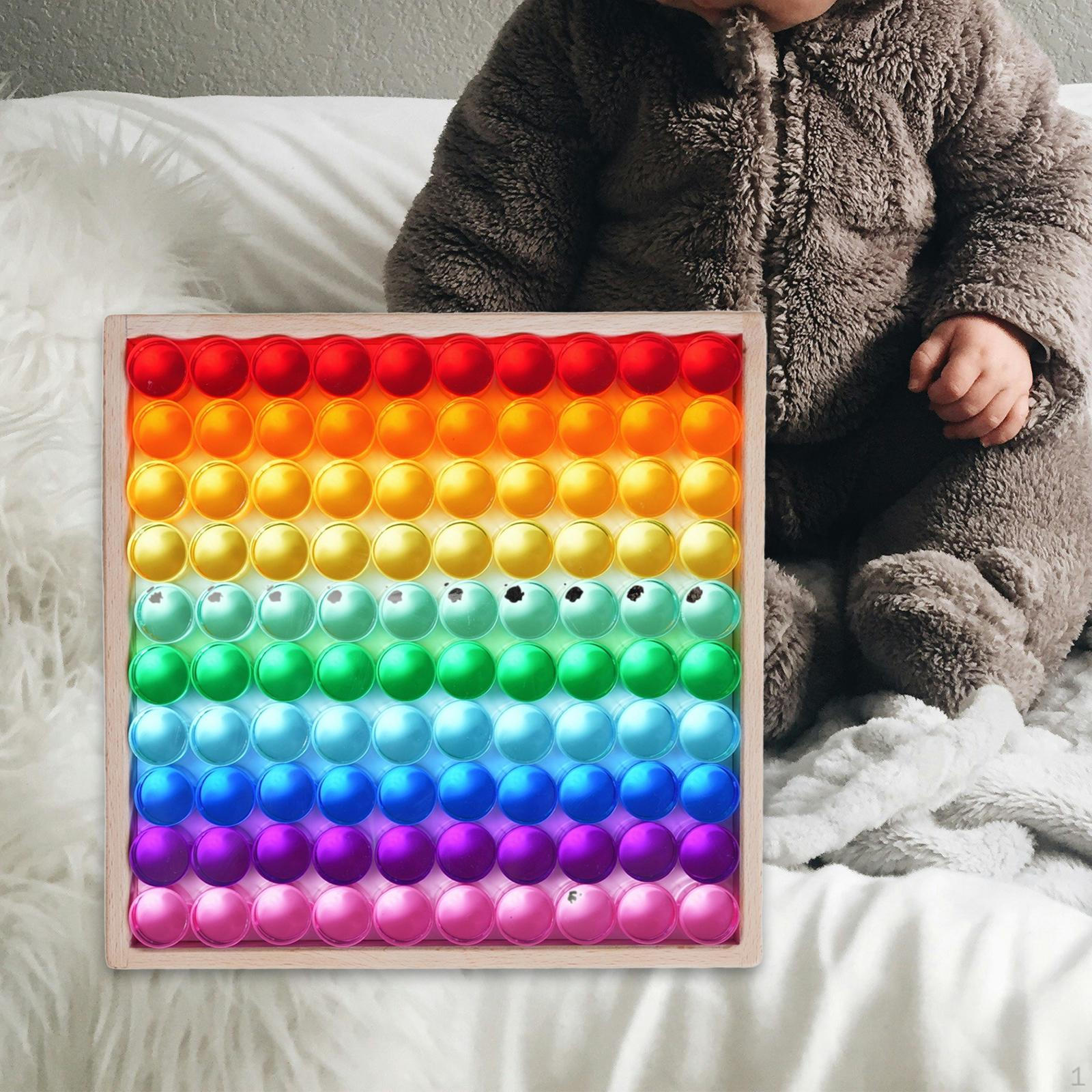 

Набор радужных строительных цилиндров для детей, настольные игрушки с кейсом для хранения, игра на складывание