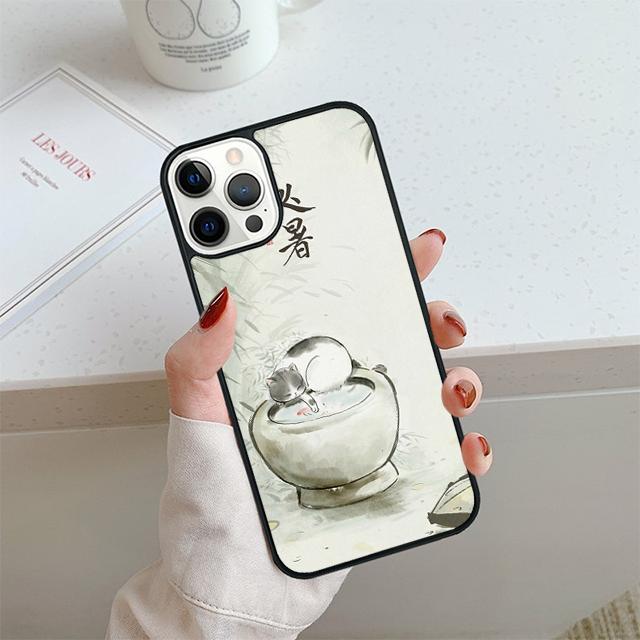 Japanese Cat Culture Aesthetic Art Phone Case For iPhone 17 Air 14 15 16 13 12 Cover For Apple Pro Max Plus