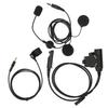 Motorcycle Headset Mic Kit with Adapter Walkie Talkie Helmet Earpiece for Baofeng UV 9R PLUS