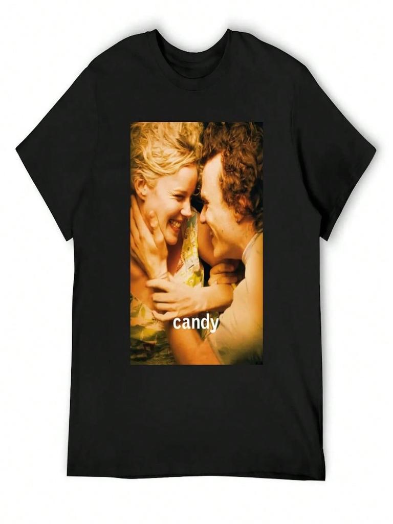 Candy (2006) Movie Poster T-Shirt Customs Design Your Own Tops T-Shirts Oversize Plain T Shirts unisex