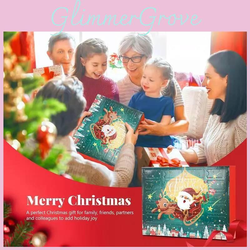 Adorable Christmas Gnome Countdown Advent Calendar Blind Box Toy Set For