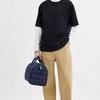 Coach Gotham 45 Classic Logo Print Fabric Shoulder Crossbody Travel Bag Men Bags Dark-Blue CAS28-DEB