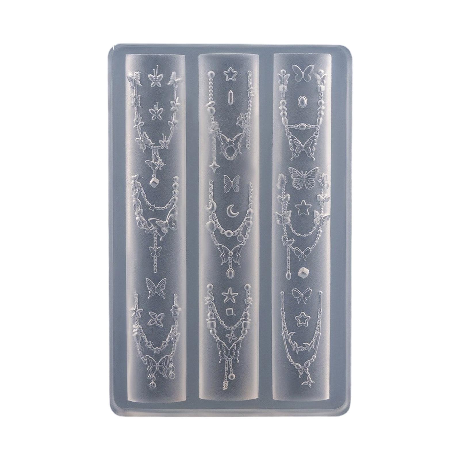 

Силиконовая форма для нейл-арта, аксессуар, формы, тема бантиков, 3D декоративная форма для ногтей, силиконовая текстура для различных типов ногтей 17