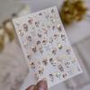 Valentine's Day Nail Art Decorations Stickers Luxury Bronzing Charming Rose Flower Golden Leaf Nail Stickers DIY Manicure Decals