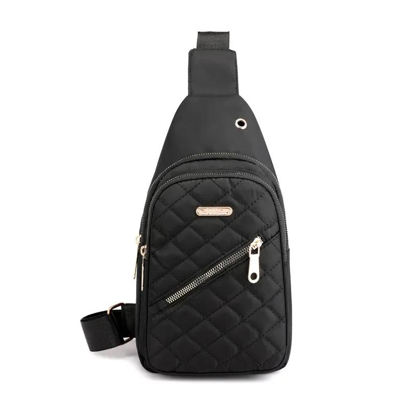 2026 BestSelling New breast bag women's casual fashion nylon fabric bag lightweight crossbody small single shoulder Chest Bags