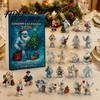 Seasonal Wall Hanging Christmas Advent Calendar 2026 24 Days Sea Turtle/Big Foot/Highland Cow/Dog Ornaments Cute Animal Decor Countdown Calendar,