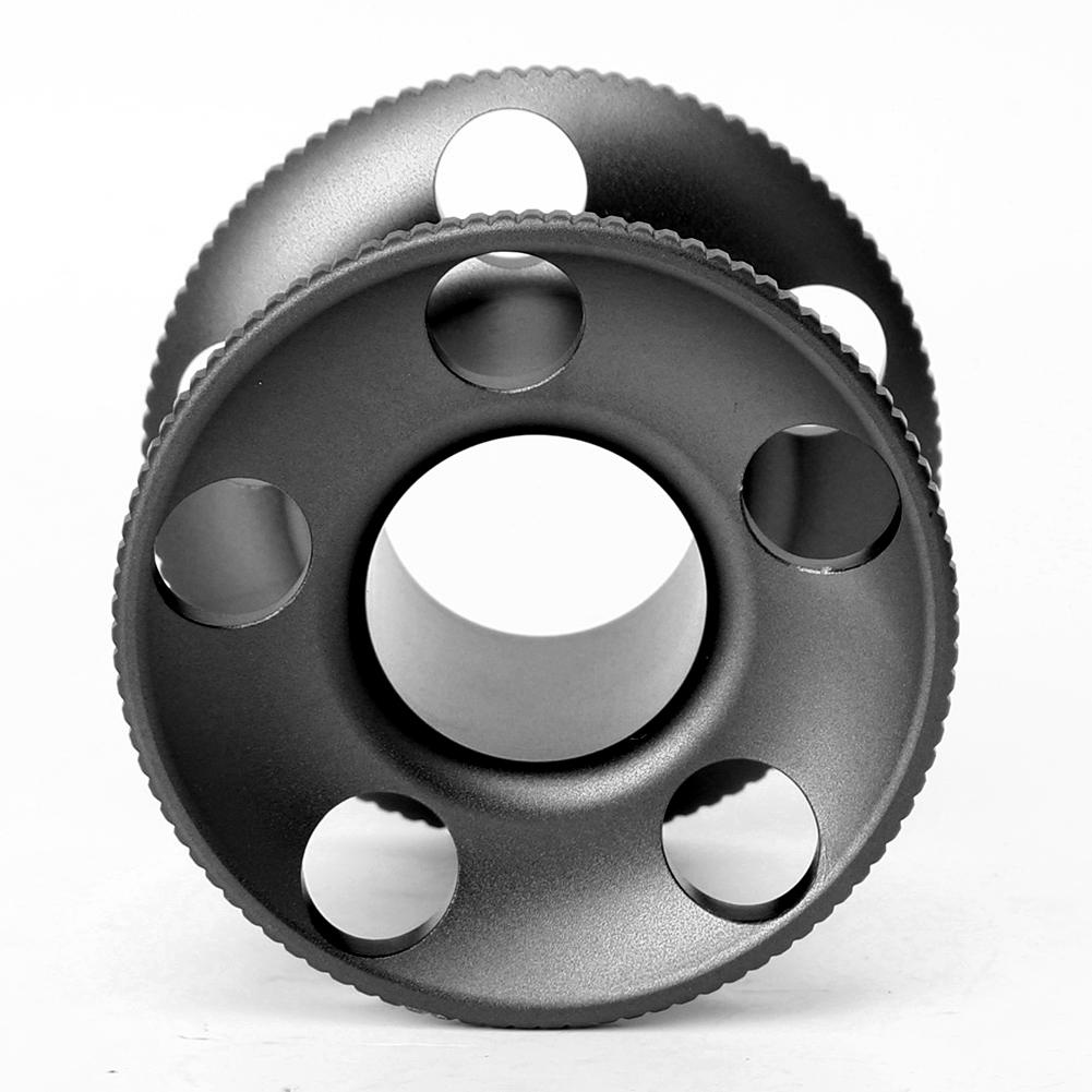 Aluminiumlegierung Tauchen Fingerspule Rolle Leitlinie für Freediving Schnorcheln Unterwasser Ausrüstung Ausrüstungschwarz