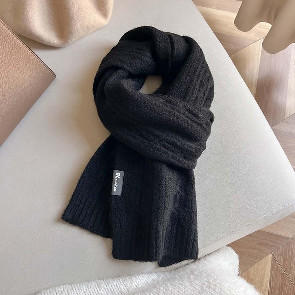 Twists Long Thickened Neckscarf Acrylic Fibers Winter Warmer Scarf Knitting Wool Scarf  Autumn