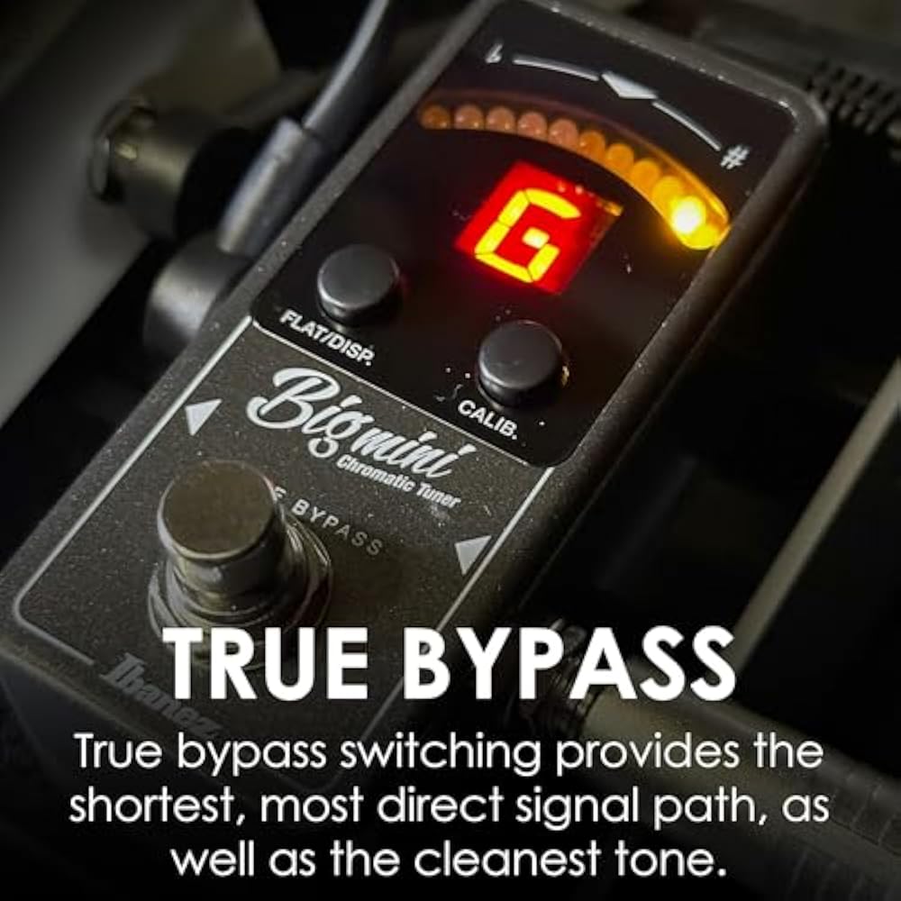 Ibanez (Ibanez) Simple and Affordable Electric Guitar & Electric Bass Pedal Tuner BIGMINI