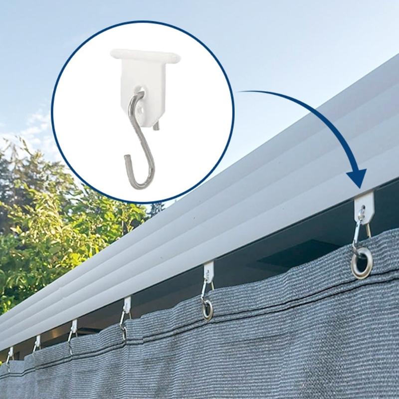 Campers Awning Hook For Side Tents And Tarps Universal Load Capacity Weatherproof Rotating Outdoor Camping Hanger