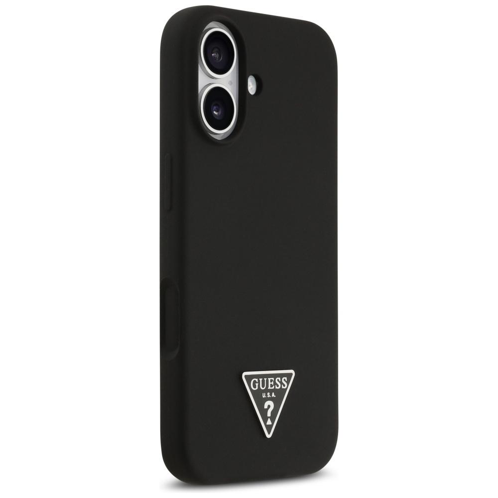 Guess Silicone Triangle Logo MagSafe Case for iPhone 17 Black