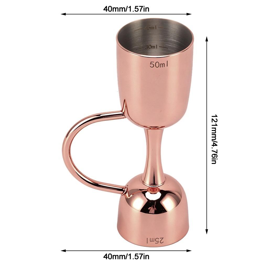 Copper Plating Wine Measuring Cup Dual End Bartender Measuring Jigger Bartender