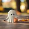 Söt Staty av Pumpa i Anime-stil - Halloween-dekoration, Hållbar Hantverksprodukt Lämplig för Vardagsrum och Sovrum