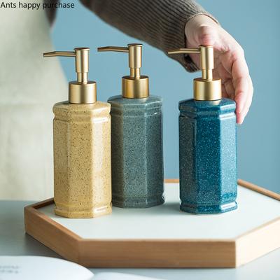 Hand Sanitizer Bottle Ceramics Lotion Bottles Soap Dispenser Shower Gel Bottle Shampoo Bottles Home Decor Bathroom Accessories