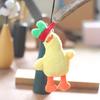 Charming Yellow Plush Duck Keychain Soft Pp Cotton Stuffed Animal Bag Accessory