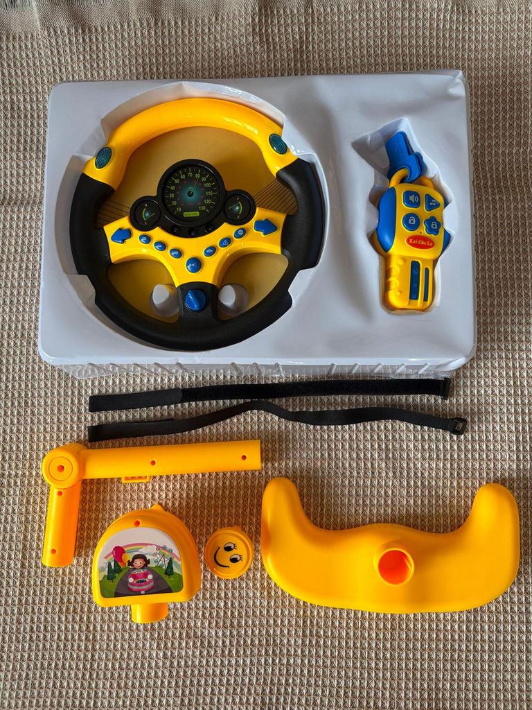 Douyin Children's Steering Wheel Toy for Rear Seat Learning and Play